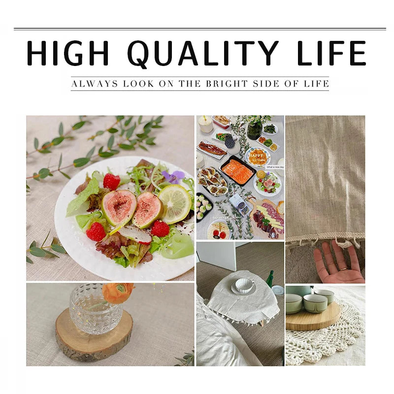 Rectangular Tablecloth Cotton and Linen