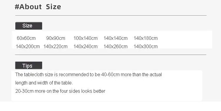 Rectangular Tablecloth Cotton and Linen