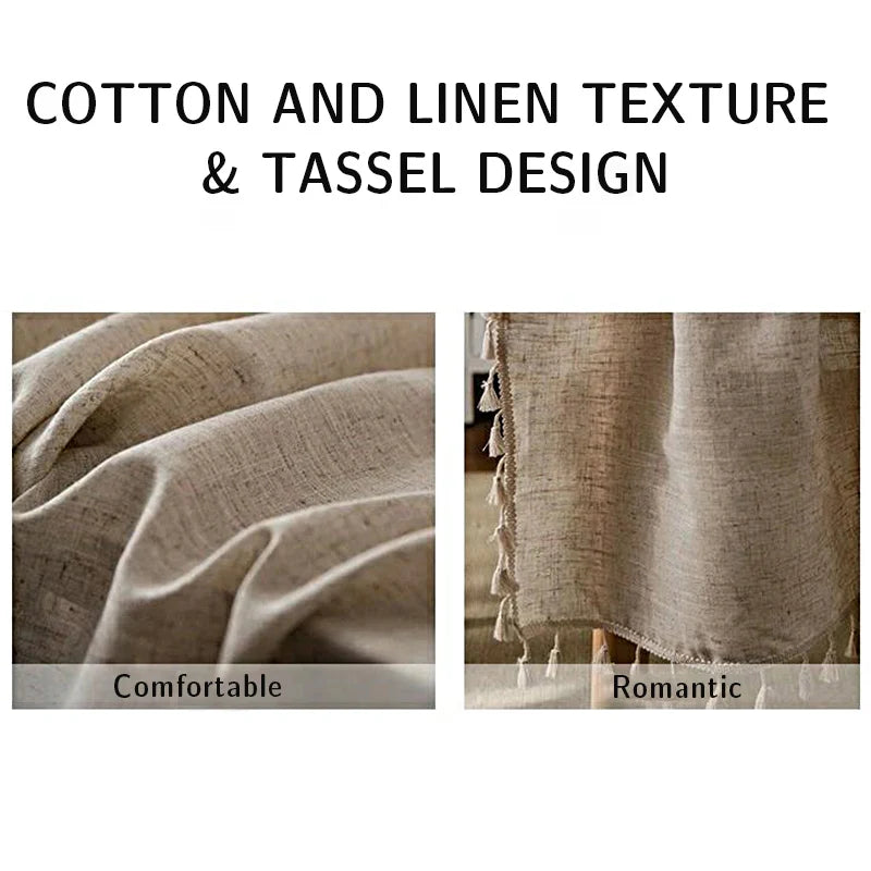 Rectangular Tablecloth Cotton and Linen