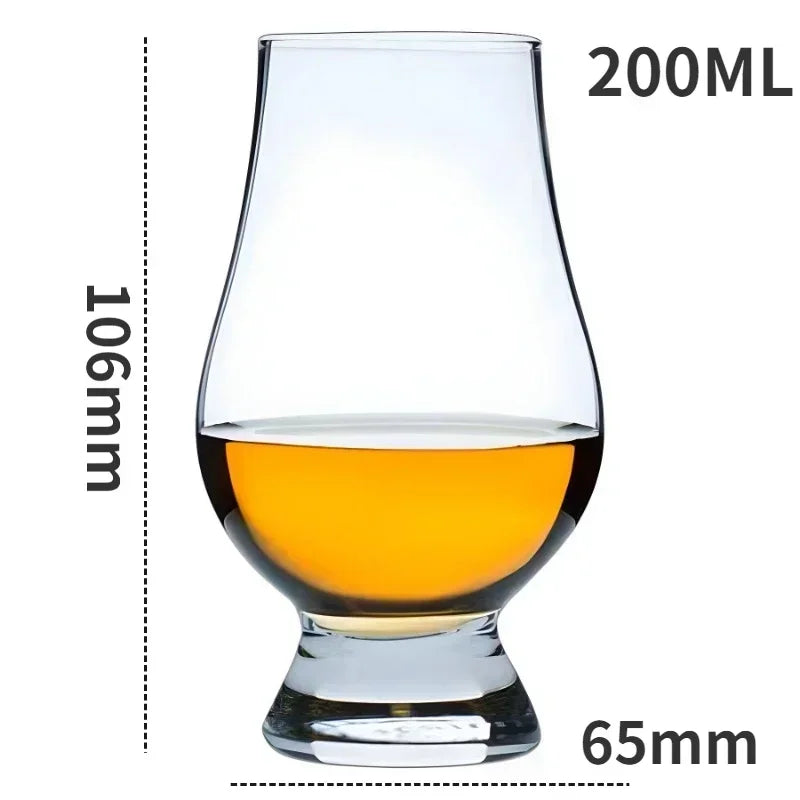 Juego de cata de vinos de cristal transparente de alta calidad (6 piezas)