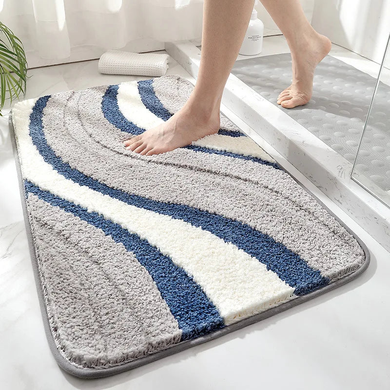 Sculptured quick- drying Bathroom Mat