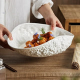 Creative White Ceramic Plate suitable for any Dining