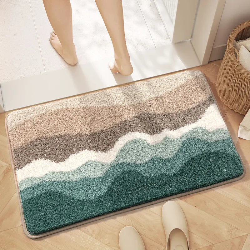 Sculptured quick- drying Bathroom Mat
