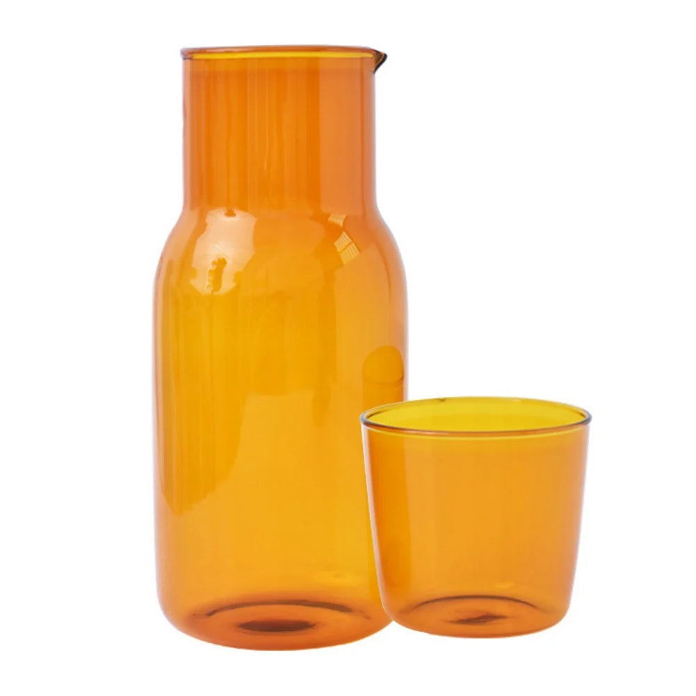 Bedside Water Carafe with Tumbler Glass Set