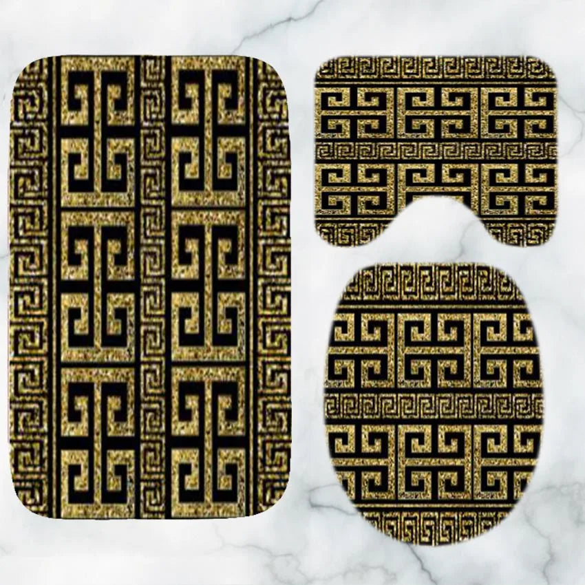 Bathroom Luxury Mat Set - 3 Pieces