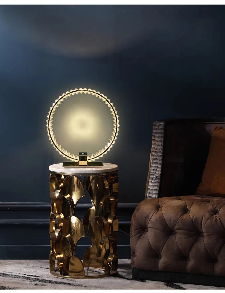 Nordic Modern Luxury Crystal Led Table Lamp