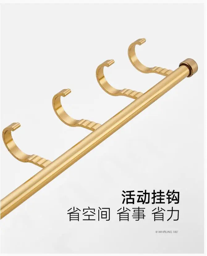 Wall-Mounted Rotating Towel Rack