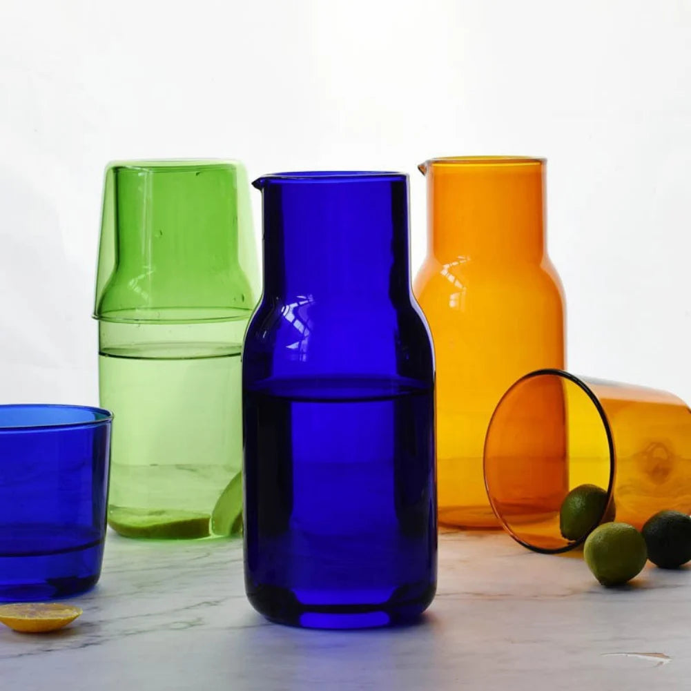 Bedside Water Carafe with Tumbler Glass Set