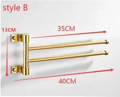 Wall-Mounted Rotating Towel Rack