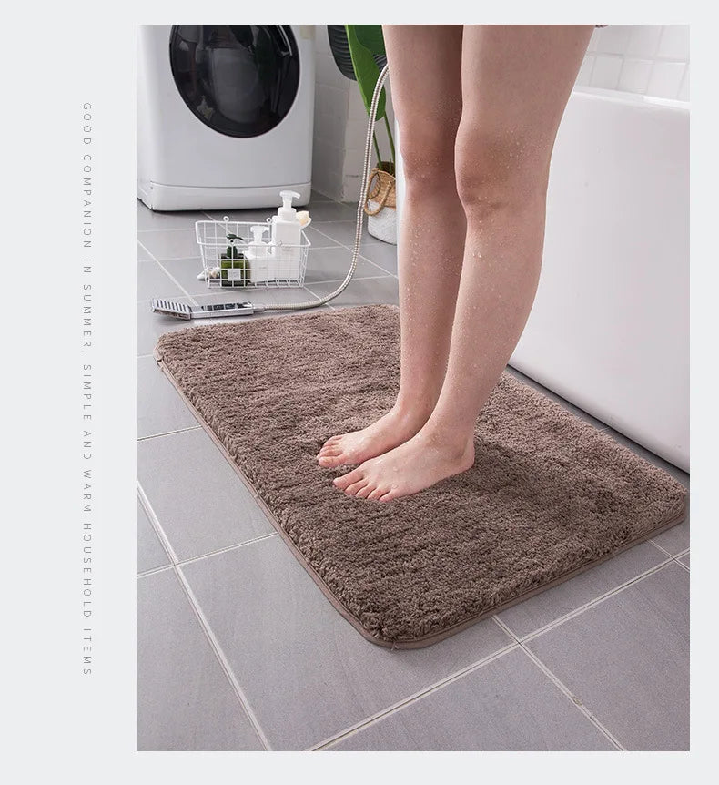 Versatile Thickened velvet Bathroom Mats