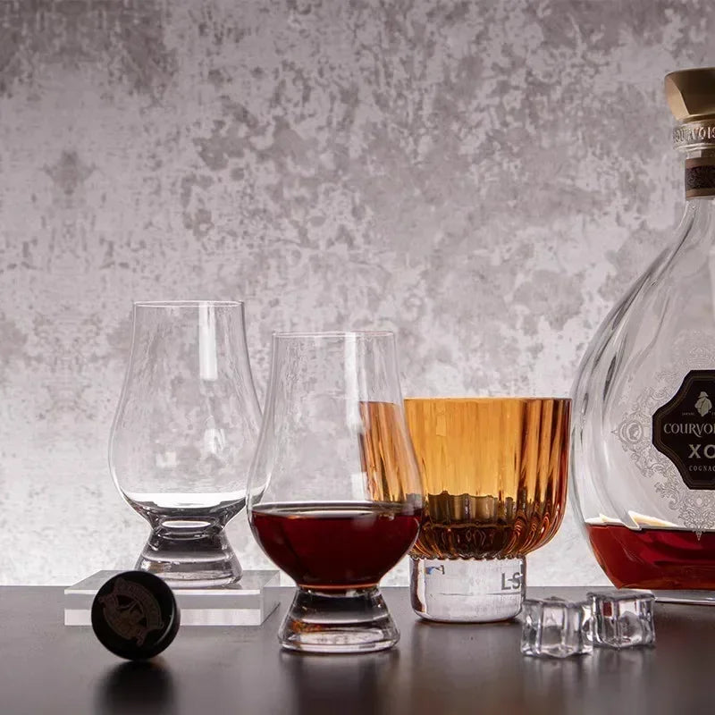 Juego de cata de vinos de cristal transparente de alta calidad (6 piezas)