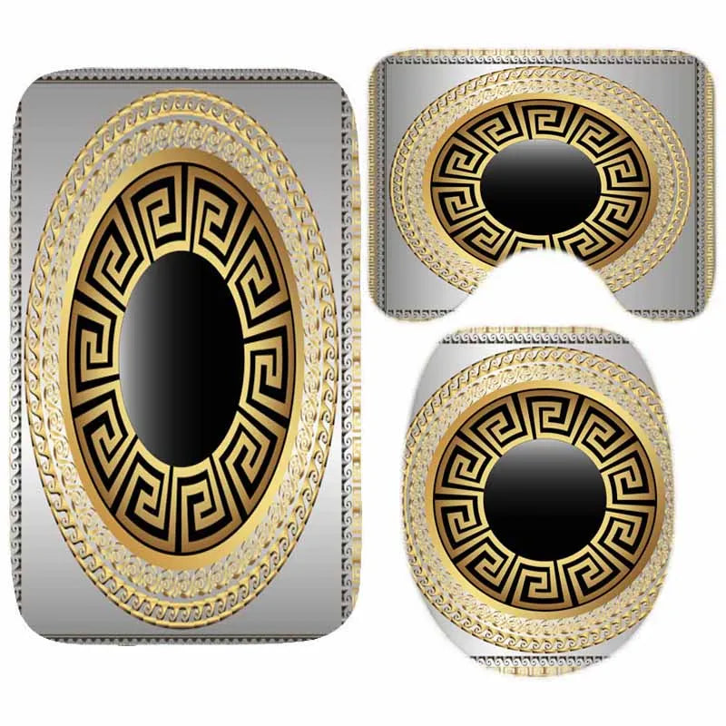 Bathroom Luxury Mat Set - 3 Pieces