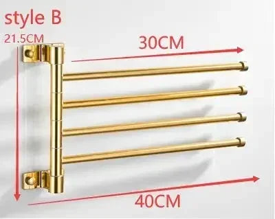Wall-Mounted Rotating Towel Rack
