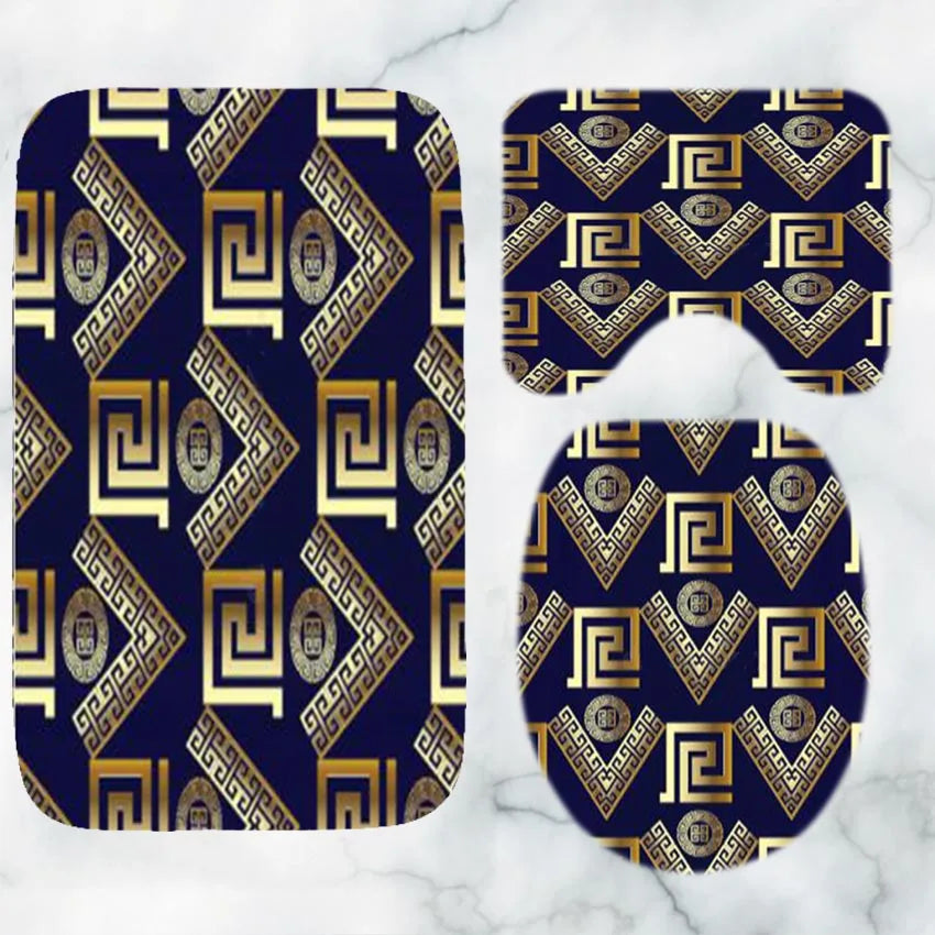 Bathroom Luxury Mat Set - 3 Pieces