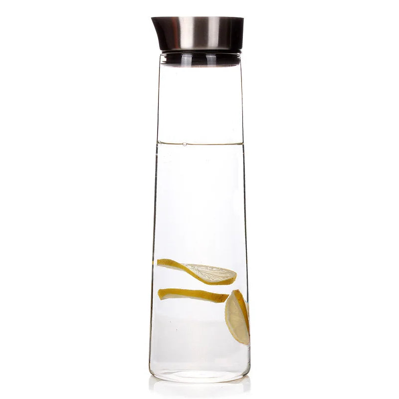 Glass Pitcher with Lid