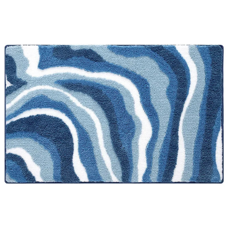 Sculptured quick- drying Bathroom Mat