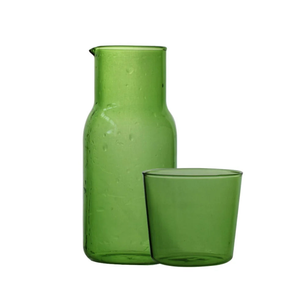 Bedside Water Carafe with Tumbler Glass Set