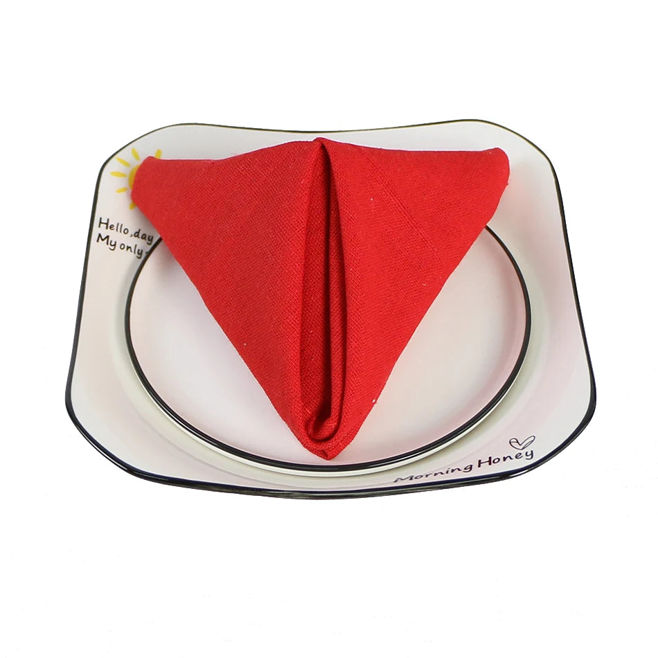 Set of 4 Natural Cotton-Linen Blend Napkins – (Set of 4)