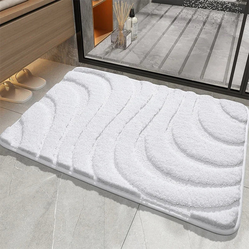 Sculptured quick- drying Bathroom Mat