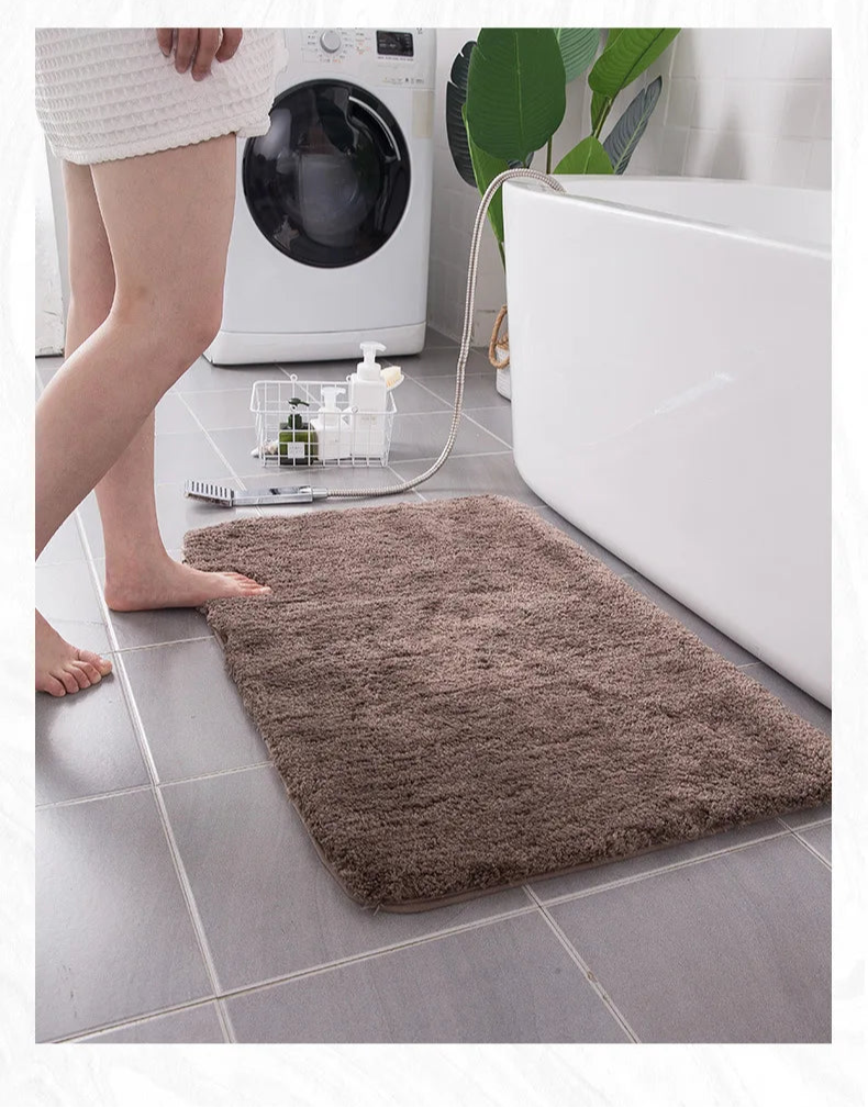Versatile Thickened velvet Bathroom Mats