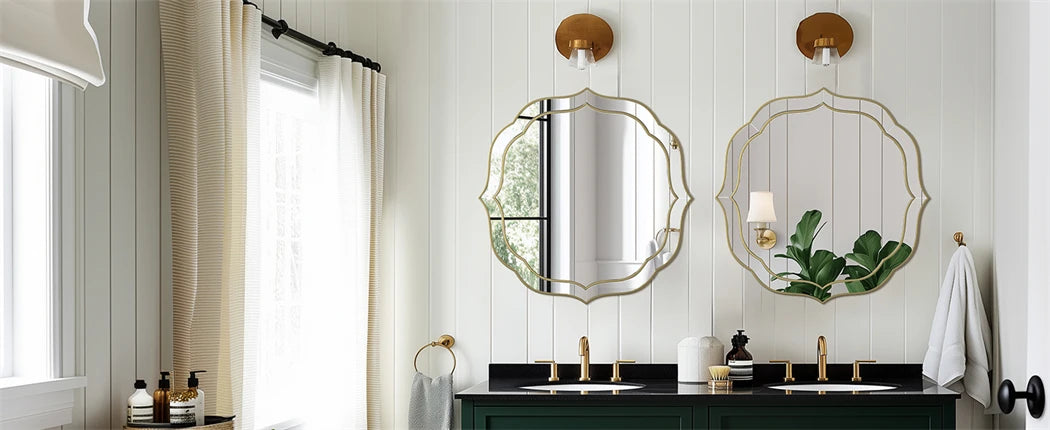 Large Flower Shaped Modern Mirror