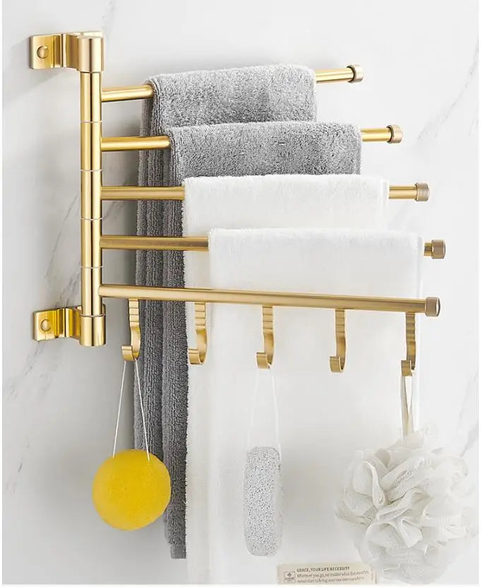 Wall-Mounted Rotating Towel Rack