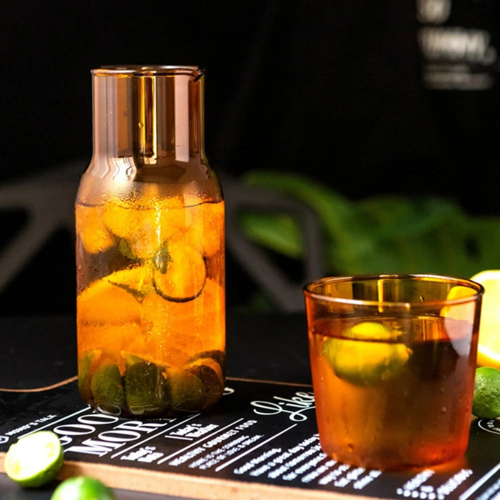 Bedside Water Carafe with Tumbler Glass Set