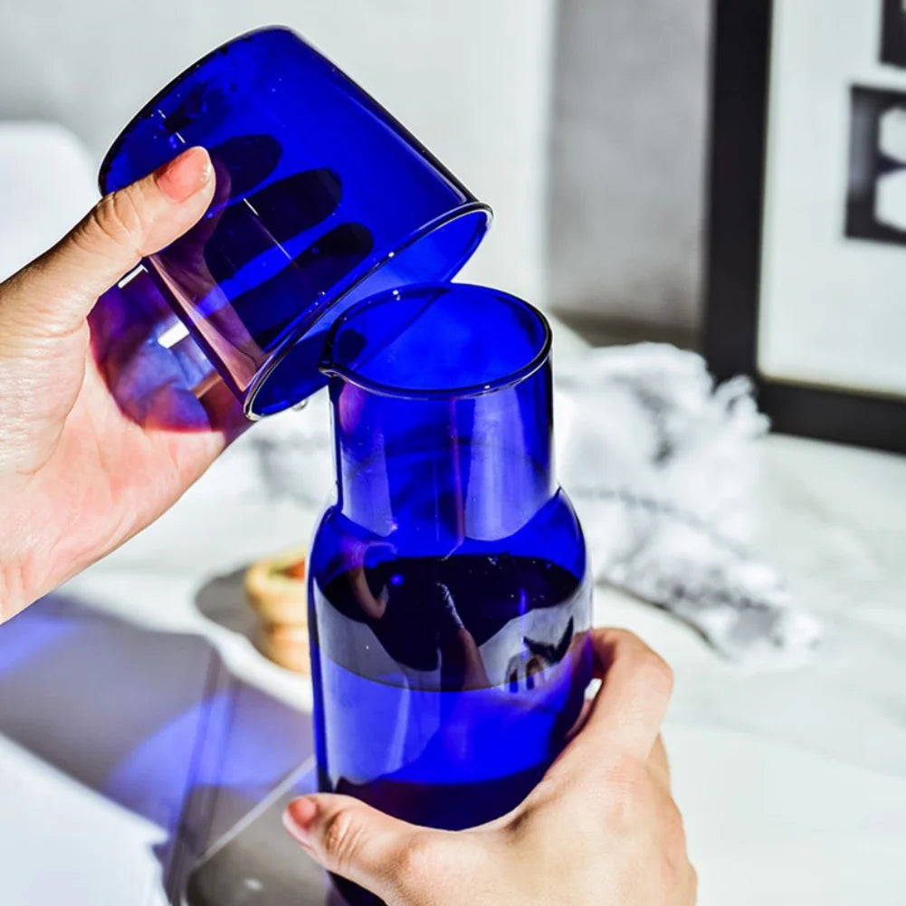 Bedside Water Carafe with Tumbler Glass Set