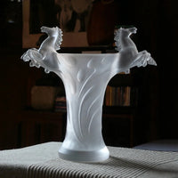 Luxury Handmade Crystal Horse Vase