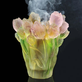 Elegant Crystal Glass Lily Vase/Diffuser