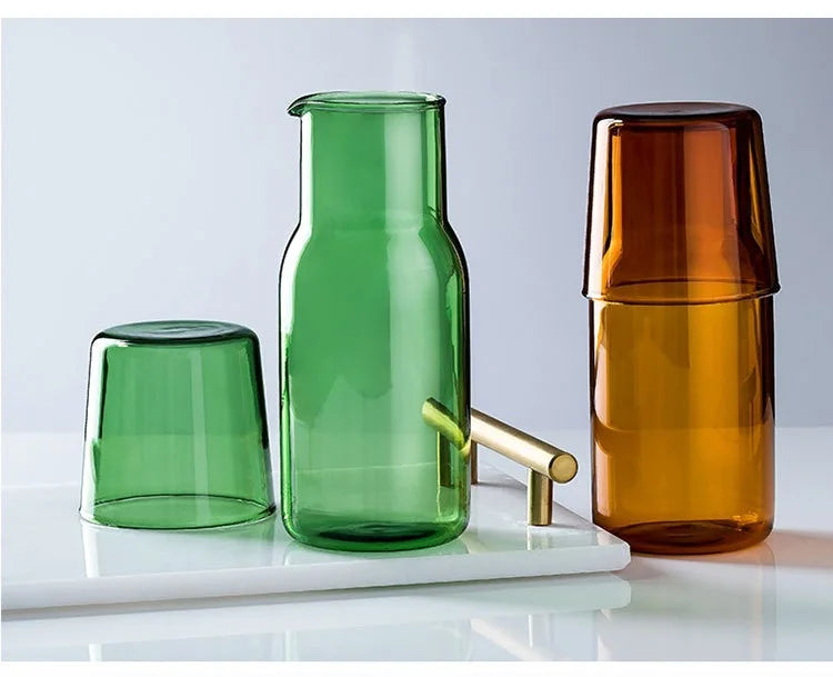 Set di Caraffe in Vetro Borosilicato Resistenti al Calore