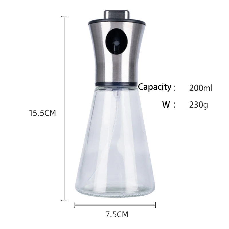 Ölsprühflasche aus Edelstahlglas