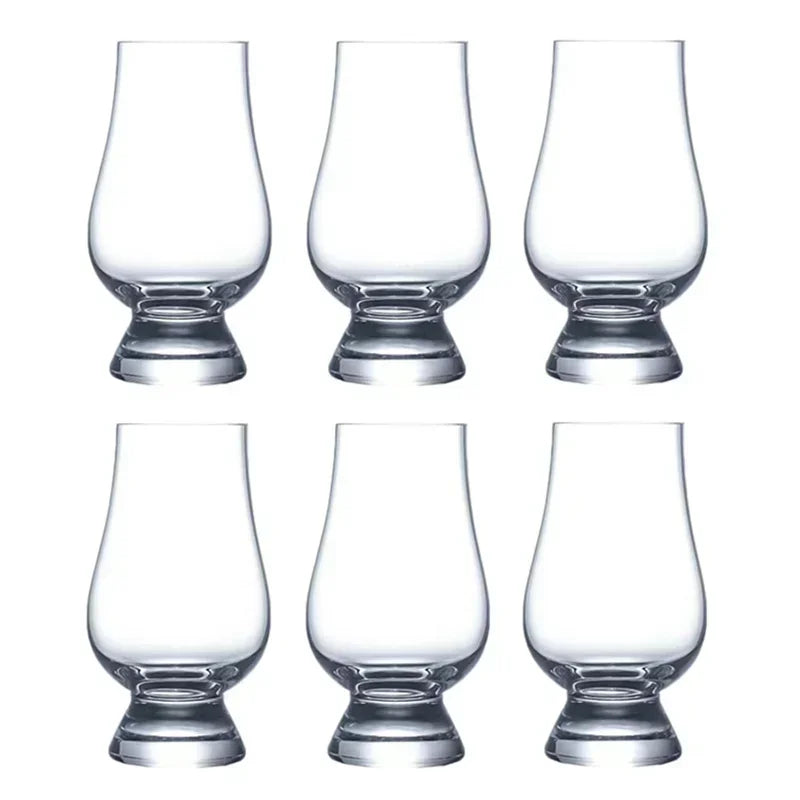 Juego de cata de vinos de cristal transparente de alta calidad (6 piezas)