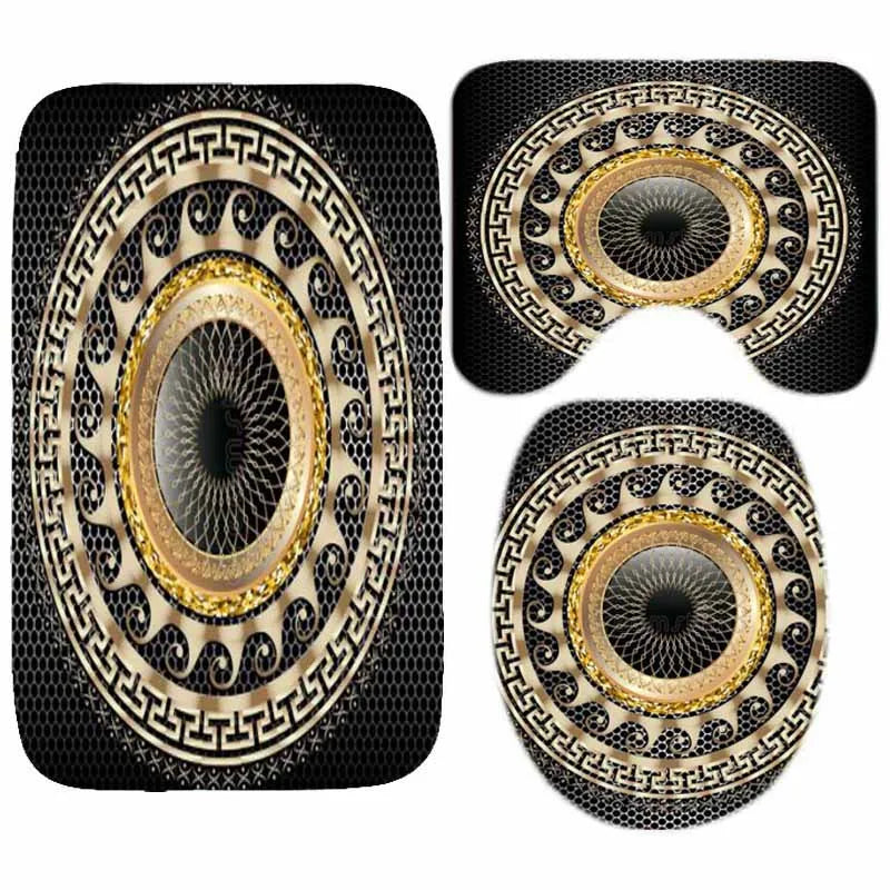 Bathroom Luxury Mat Set - 3 Pieces