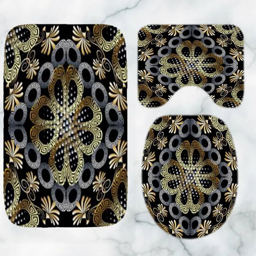 Bathroom Luxury Mat Set - 3 Pieces