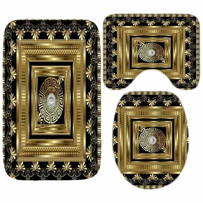 Bathroom Luxury Mat Set - 3 Pieces