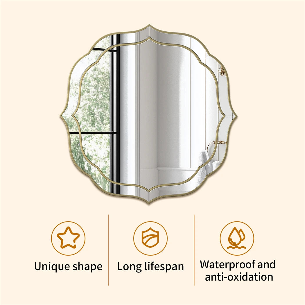 Large Flower Shaped Modern Mirror