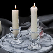 Small Glass Candlesticks