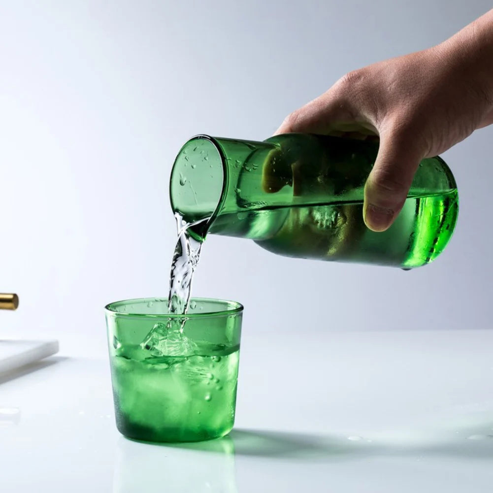 Bedside Water Carafe with Tumbler Glass Set