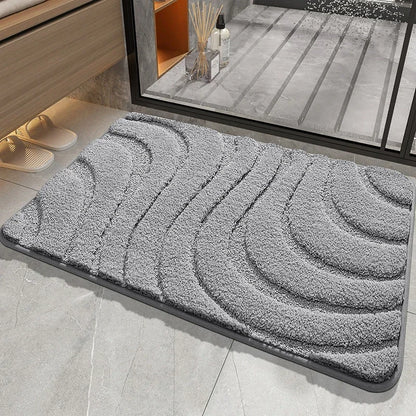 Sculptured quick- drying Bathroom Mat