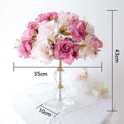 Romantic Flower Crystal Table Lamp