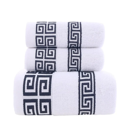 3-Piece Cotton Towel Set – Soft & Absorbent Bathroom Essentials