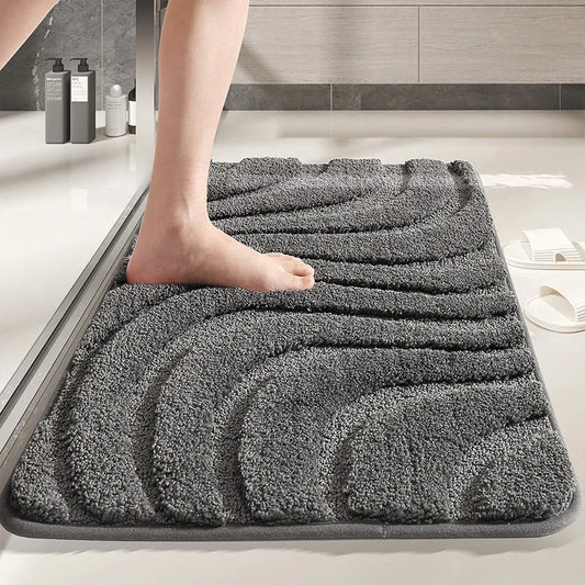 Sculptured quick- drying Bathroom Mat