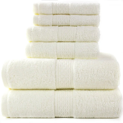 Luxury Bathroom Lace Embroidered Cotton Towel Set – ( 3 and 6 pieces )
