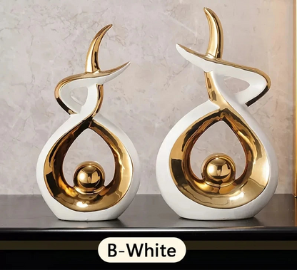 Abstract Ceramic Statue – (1 and 2 Pieces)