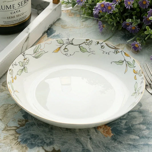 Assiettes à dessert en porcelaine véritable