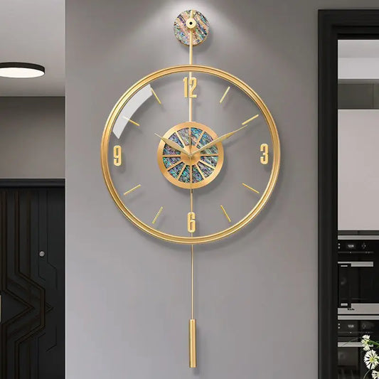 Large Metal Wall Clock