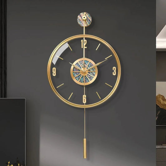 Large Metal Wall Clock