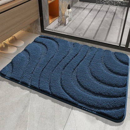 Sculptured quick- drying Bathroom Mat