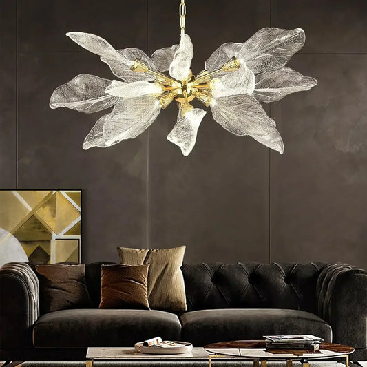 Artistic Glass & Crystal Ceiling Light